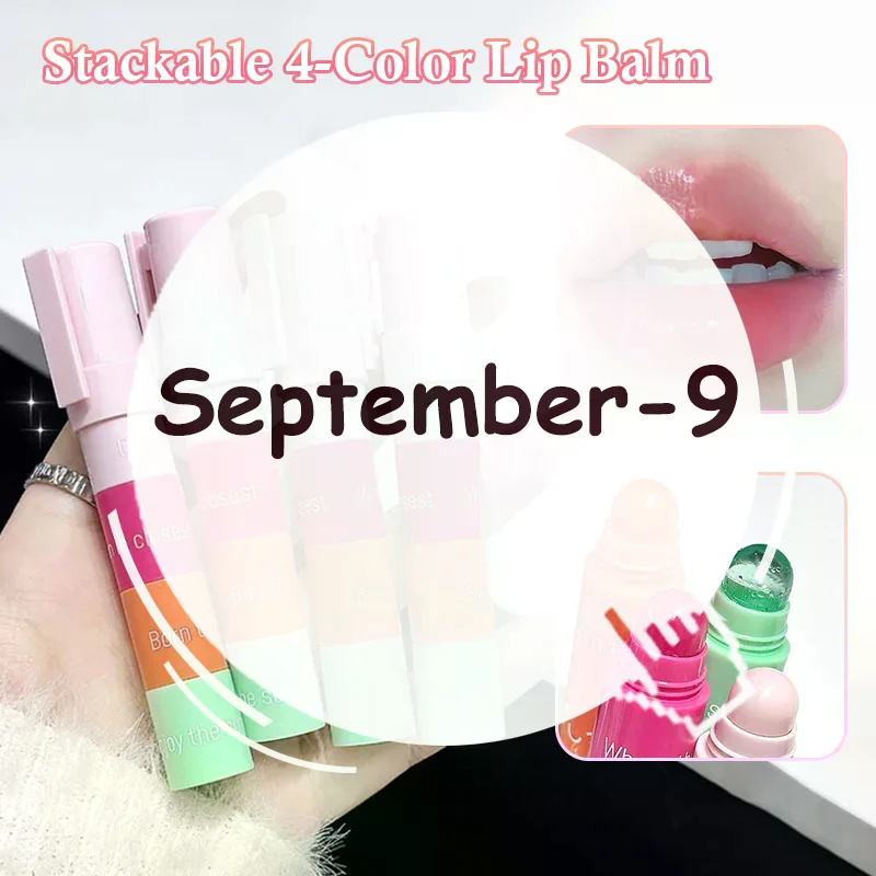 Cappuvini 4 In 1 Balsamo per labbra che cambia colore Kit combinato Idratante Incolore Arancione Idratante Cura delle labbra Primer antisecità Rossetto