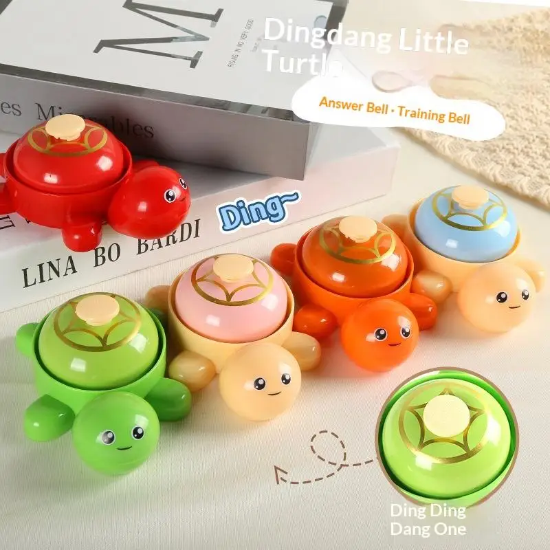 Cute Turtle Themed Call Bells Press Answer Bell Mini Hand Call Bell Cute Desktop Toy Reward Game Bell For Home Restaurant Party