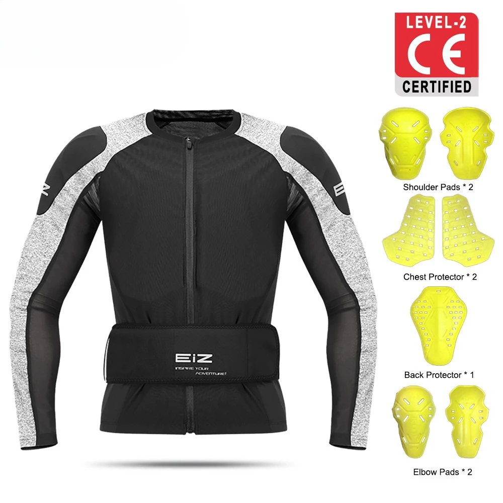 

Motorcycle Armor Jacket Protective Vest Waist Support Mesh Breathable Lightweight Abrasion Resistant for Summer Riding Racing