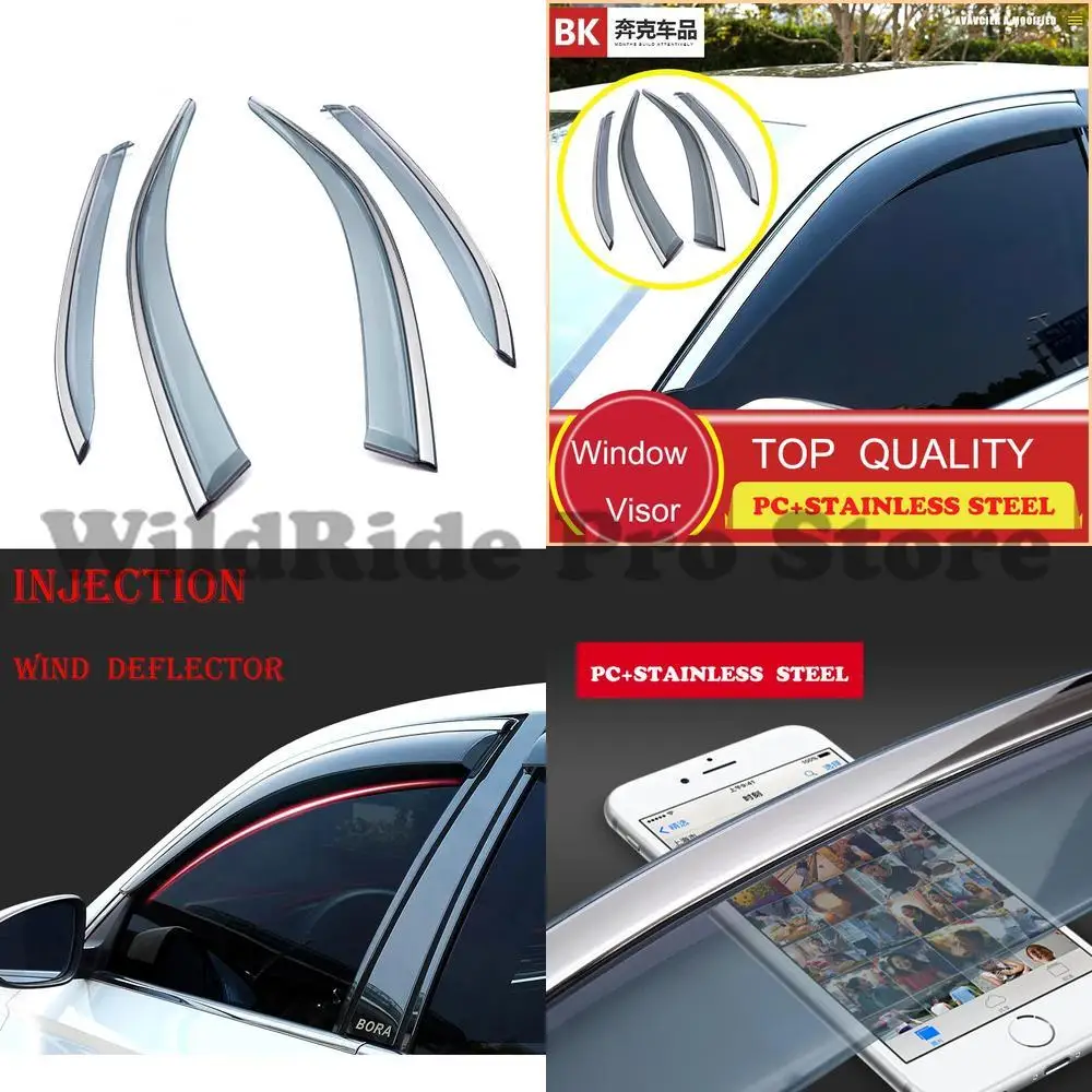 

1 set Rain Sun Shade Visor for Dongfeng JOYEAR S50 2014 Sunshade Rain Deflector Stainless Steel