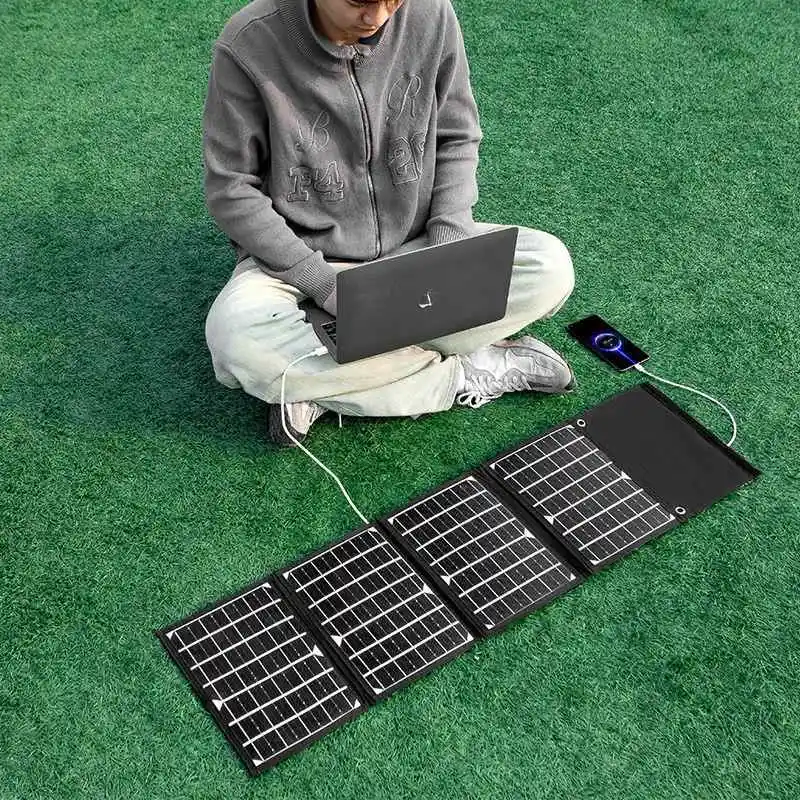 

Solar mobile power supply Outdoor emergency power bank Wireless portable fast charging hand crank
