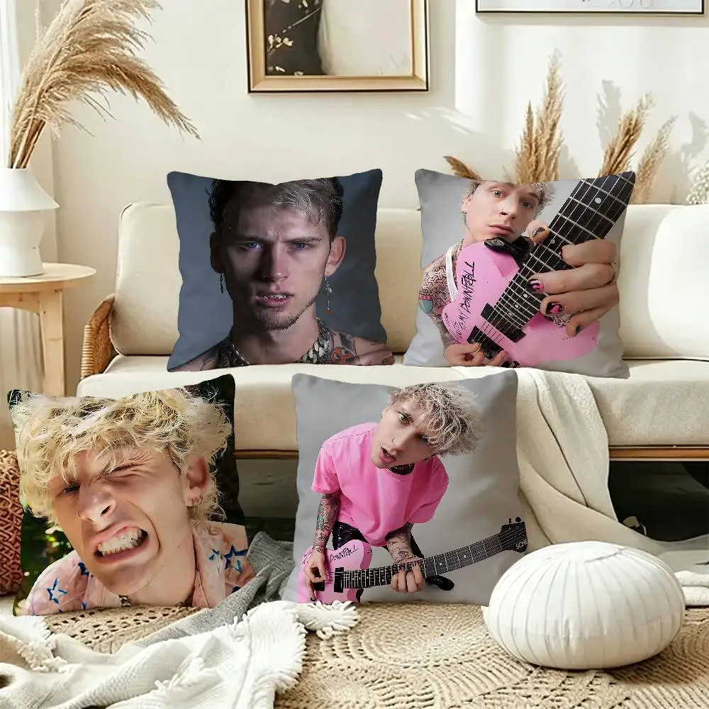 I Love MGK Personalized picture text home decorative pillows Household Gifts 45x45cm