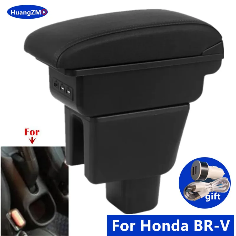 

For Honda BR-V Armrest box For Honda BRV Car Armrest box Central Storage box Interior Dedicated Retrofit Car Accessories