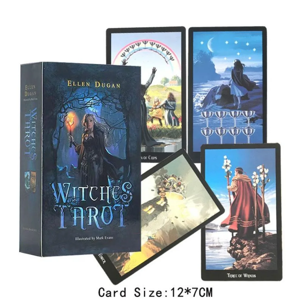 

Ellen Dugan Witches Tarot - Fortune Telling Magic Divination Future Love Truth 12 x 7 cm