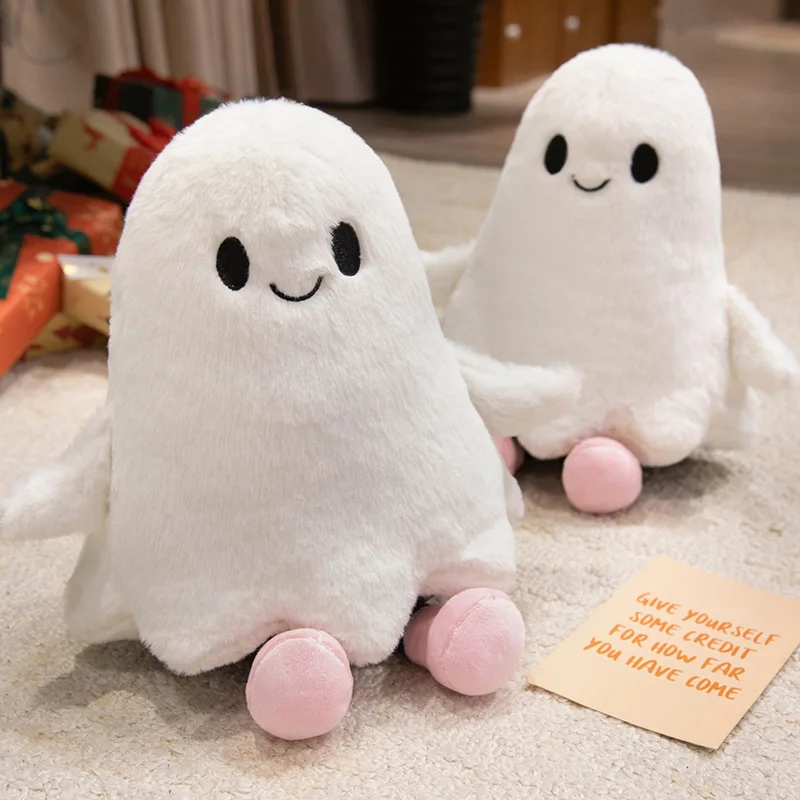 Cute White Little Ghost Plush Toy Soft Ghost Halloween Party Supplies Decorations Festival Collection Festival Gifts For Friends image 3