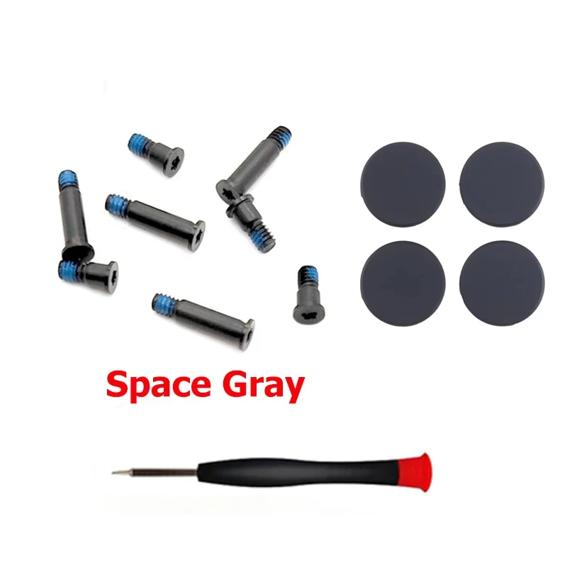 New Silver Space Gray Bottom Case Screw Screws Rubber Feet For Macbook Pro 14