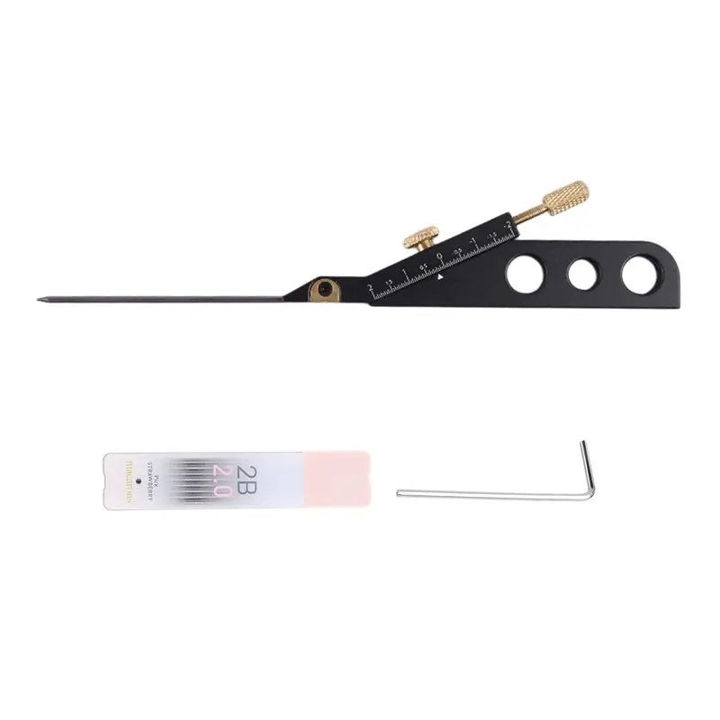 NALFI-Classical Acoustic Guitar Grip String Cutting Tool - Marking Measuring String Height Repair Saddle Slot L Black