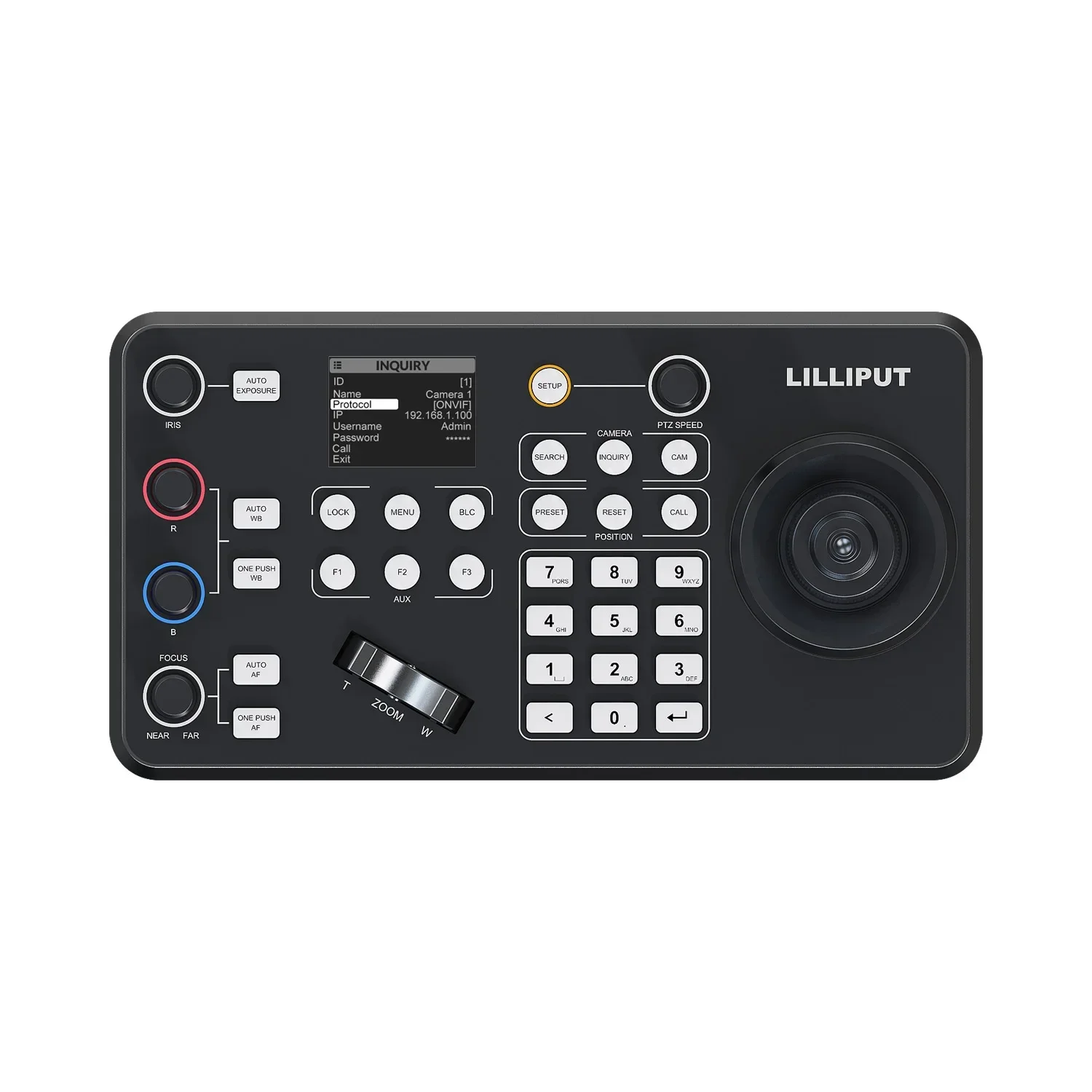 Lilliput K1 IP&Serial Ptz Camera Joystick Controller with Up To 255 IP Cameras