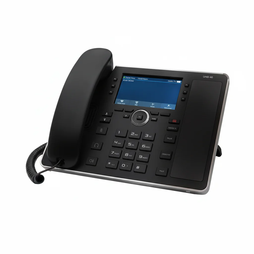 

AudioCodes UC445HDEG VOIP Phone POE - 43 Inch Color Multi-Lingual LCD Screen - Black