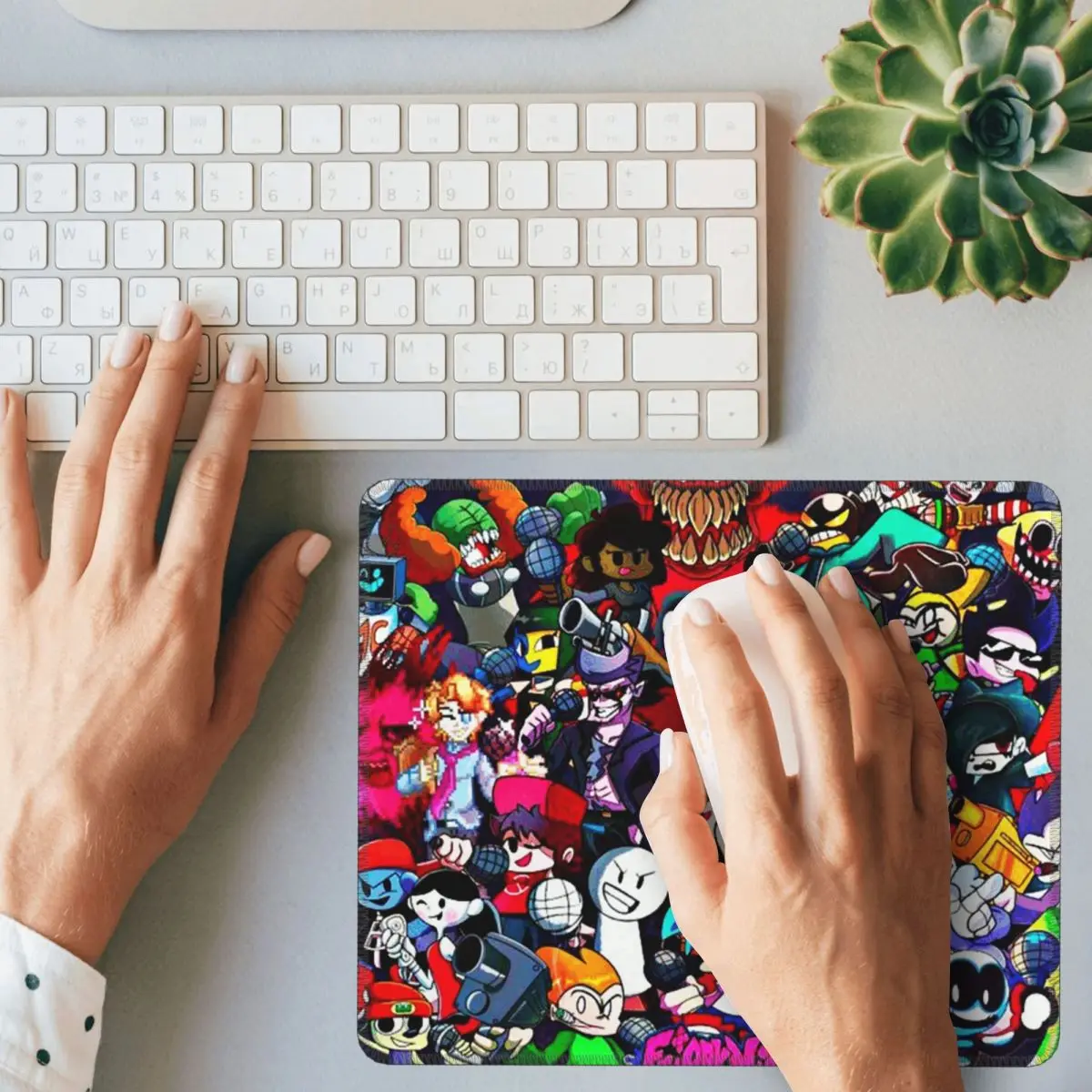 ليلة الجمعة Funkin شخصيات Fnf لعبة ماوس الوسادة الكمبيوتر لوحة المفاتيح ماوس حصيرة ألعاب الكمبيوتر المحمول حصيرة مكتب الجدول الحصير