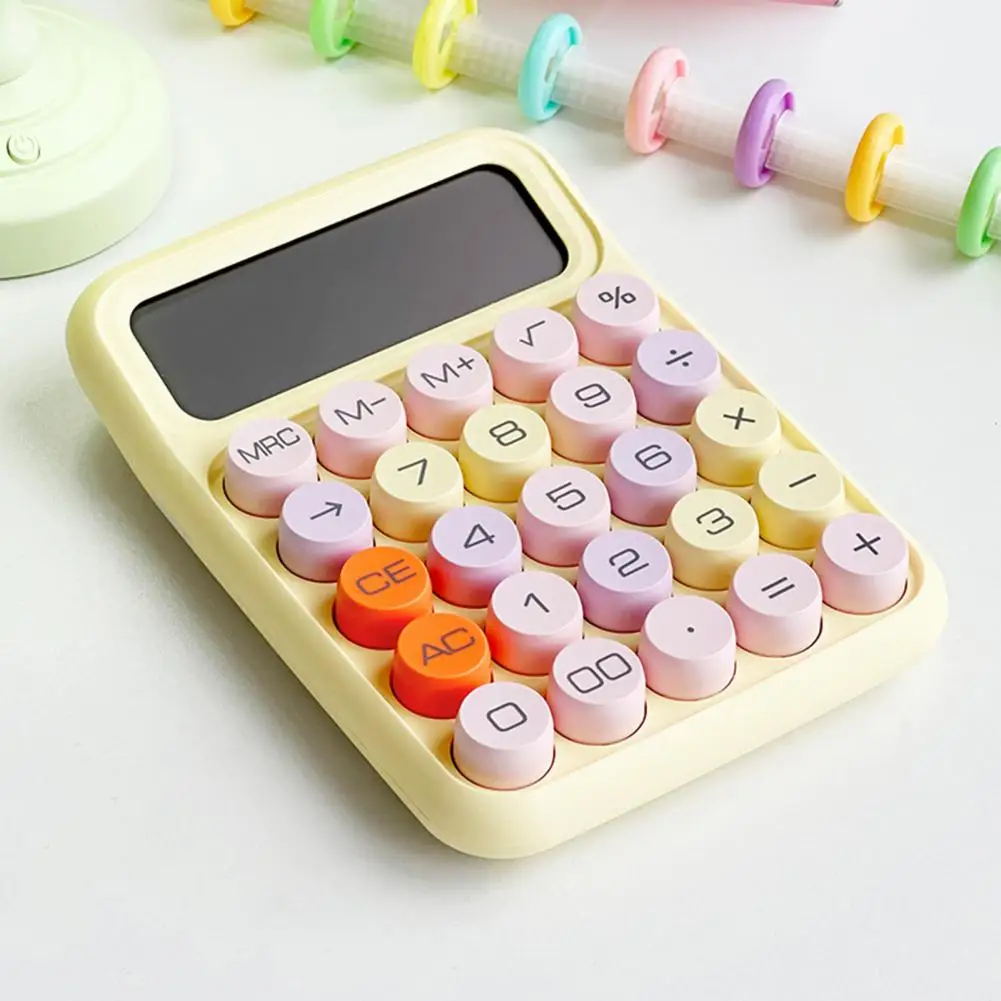 Retro Calculator Abs Material Calculator Efficient Vintage-inspired Desktop Calculator Display Precise 12 for Easy for Office