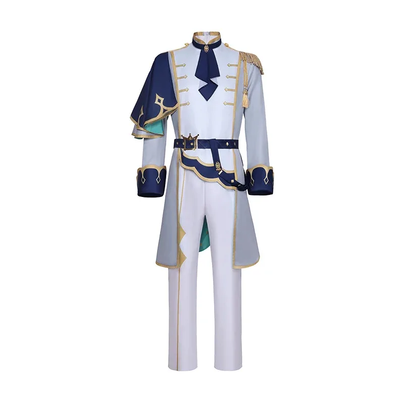 

Anime Miku Cosplay Rin Brother Len Knights' Costume Halloween Party Uniform Yellow Wigs Christmas Gift Top Skirt Pantsa;2,c'4,h.