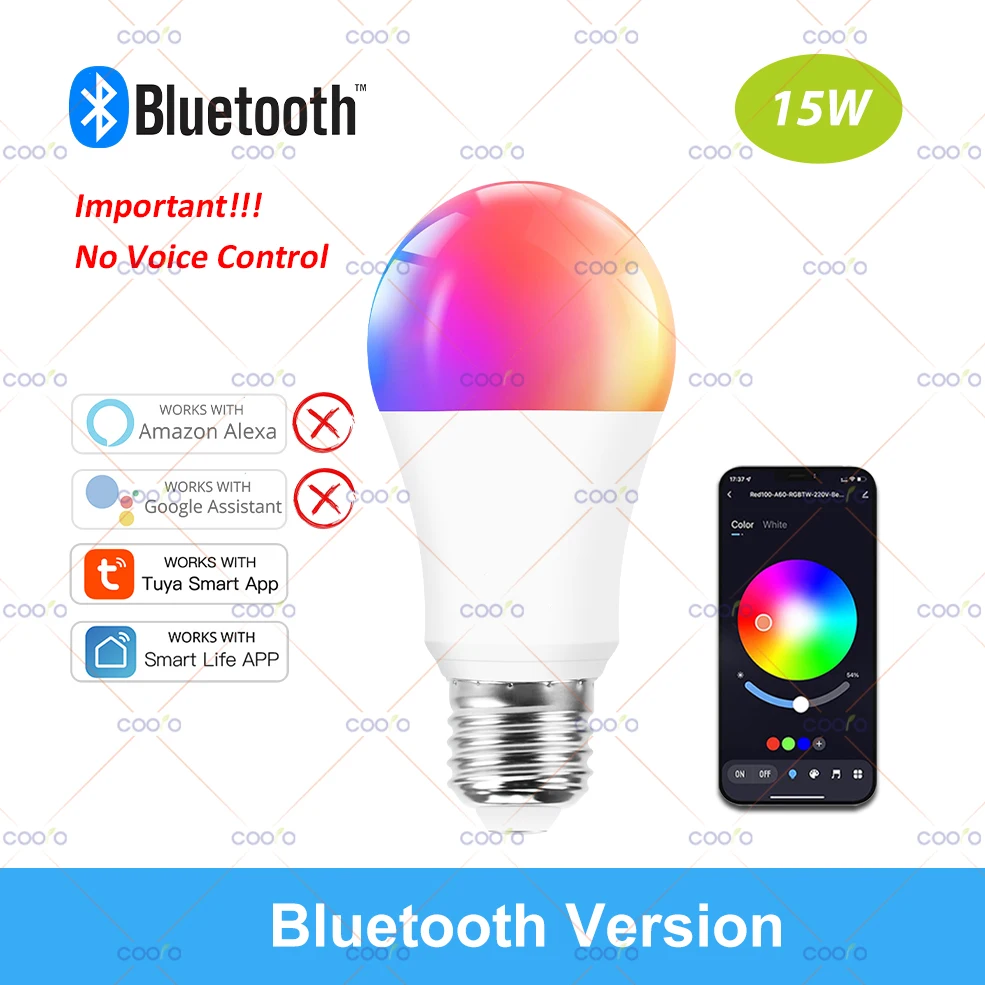 Tuya Smart WiFi ZigBee Bluetooth LED-Glühbirnen 220V 110V E27 GU10 E14 RGB Dimmbare LED-Lampe Funktioniert mit Smart Life Alexa Google