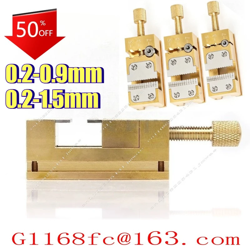 0.2-0.9mm Watch Repair Tool, Pure Copper Vise, Head Holder, Pointer, Needle Tube Clamp, Wheel System Clamp, Head 0.2-1.5mm
