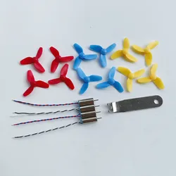 Props 3-Blade CW CCW Propeller 0.8mm for Blade Inductrix E010 Tiny 6 Quadcopter FPV Brushed Tinywhoop Drone 615 Motor