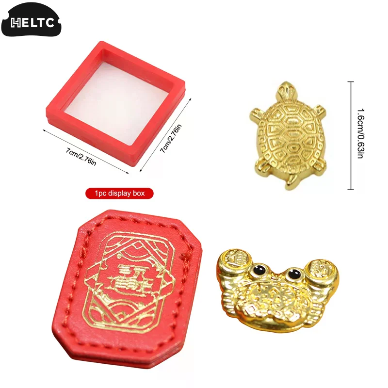 Fengshui Lucky Turtle Wallet Charm Money-biting TurtleOrnaments Decor With 