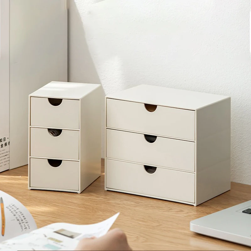 

Creative Desktop Drawer Style Storage Box, Plastic Storage Cabinet, Office Collection, Home Decor Cosmetics Organizer, Daily Use