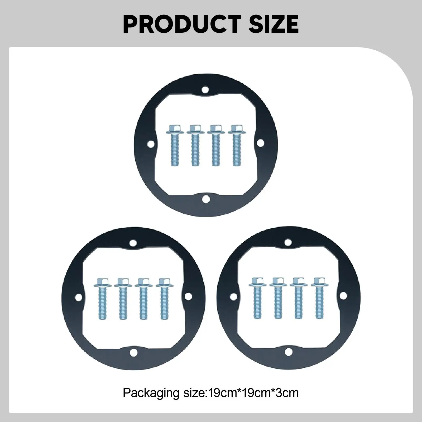 3 قطعة حلقة تعزيز المغزل على سطح السفينة قوية وسهلة التركيب البستنة مع البراغي مجموعة المغزل متعددة الاستخدام للإصلاح #6