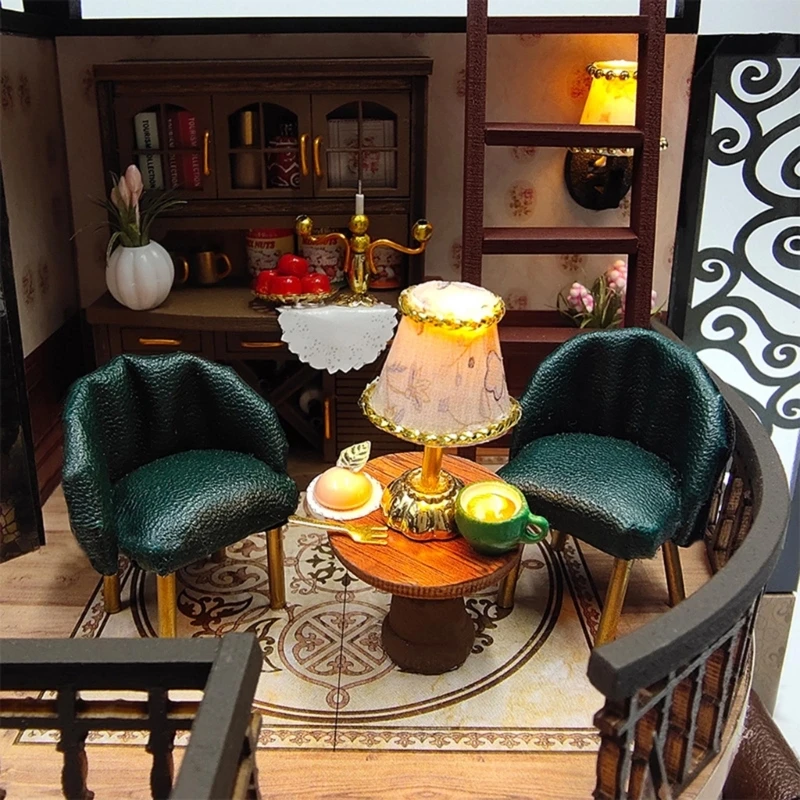 Giocattolo per bambini Miniature casa delle bambole Mobili per casa delle bambole Compleanno 45BE