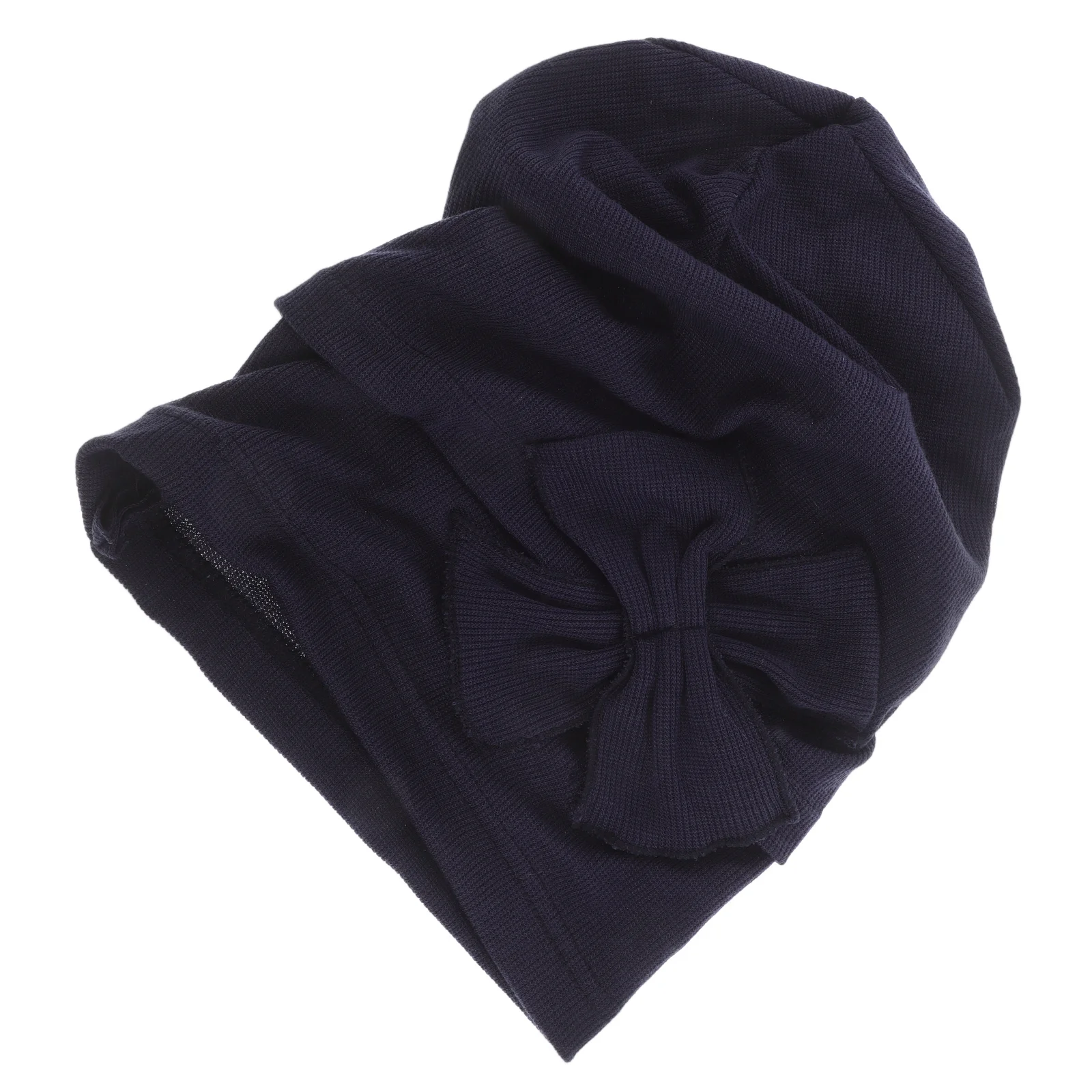 

Stripe Bow Women Hats Headwraps Lightweight Cotton Beanie Chemotherapy Caps Hijab Turbans Travel Outdoor Soft Polyester