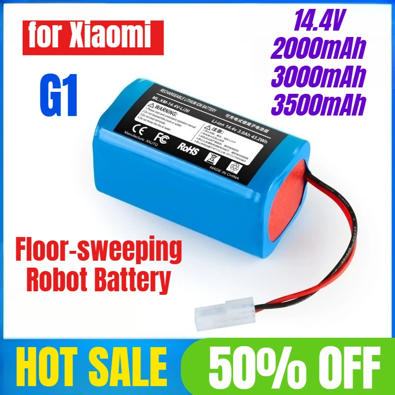 

14.4V 3500mAh for Xiaomi G1 Floor-sweeping Robot Battery