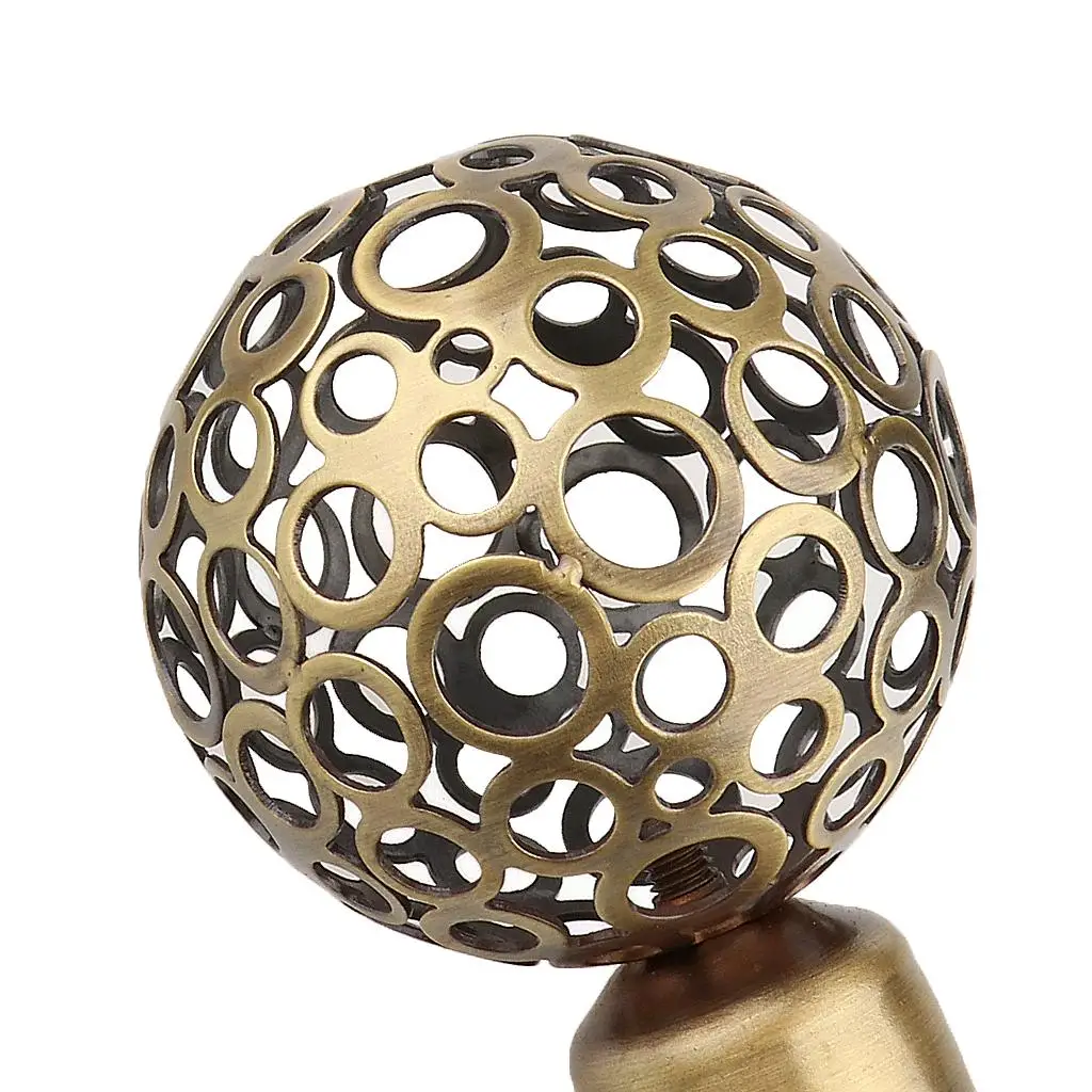 Sturdy Metal End Cap for Curtain Rods 22mm Window Drape Rods Finial Ornament Curtain Parts for Home and Hotel