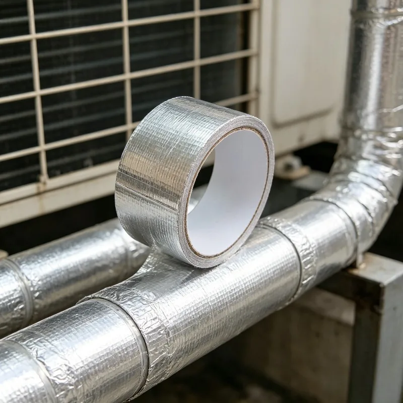 10M Fiberglass Aluminum Foil Tape Aluminum Foil Tape Heat Shield Thermal Barrier Adhesive Backed Heat Reflective Tape
