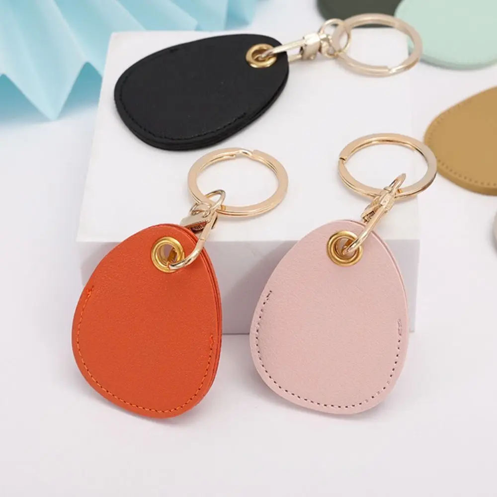 Cute Entrance Guard Card Keychain Keyring Creative Leather Card Cover Keychain Funny Protective Case Access Card Holder