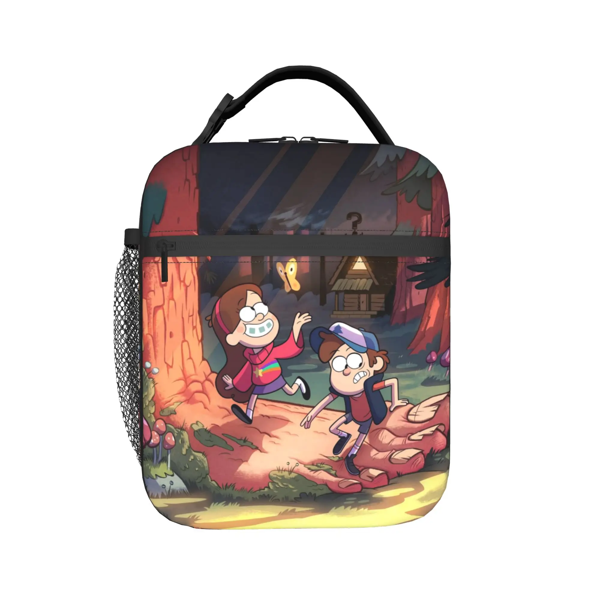 G-Gravity Falls Thermal Insulated Lunch Bags for Work  Portable Bento Box Men Women Thermal Cooler Lunch Boxes