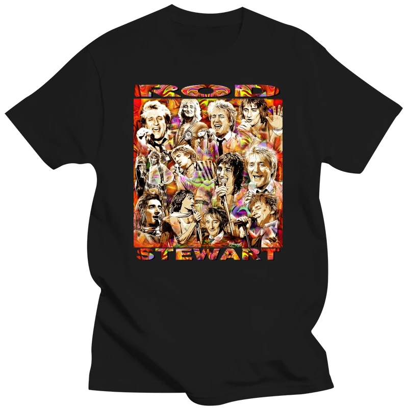 ROD STEWART TRIBUTE T-SHIRT OR PRINT BY ED SEEMAN