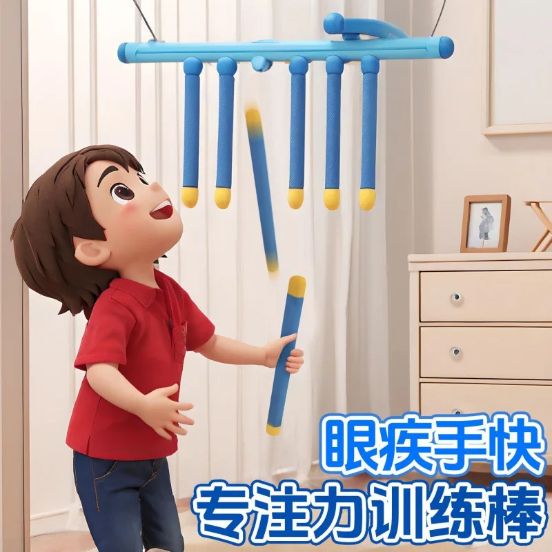 

Reflex Stick Game,Reflex Sticks Reaction Training Hand Speed Challenge,Handheld Catching Sticks Remote Control 3 Speed