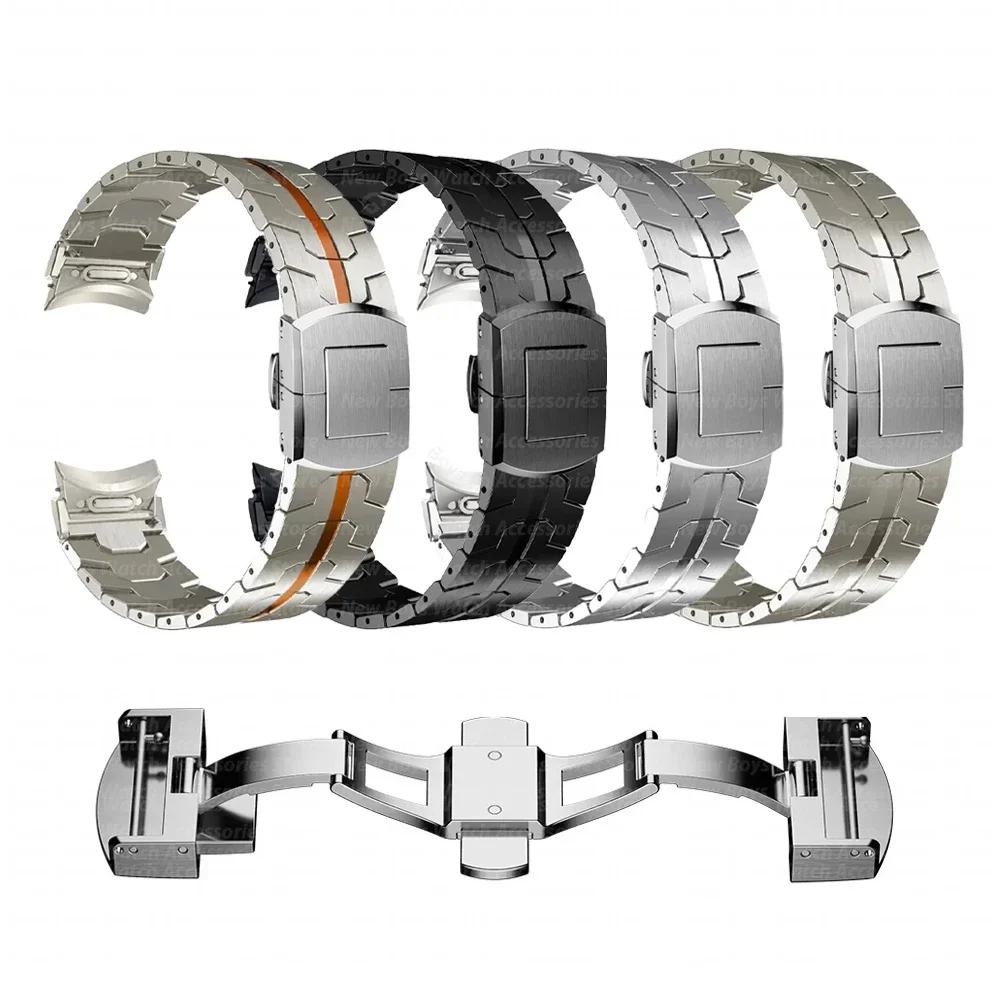 No Gaps Stainless Steel Band for Samsung Galaxy Watch 7 6 5 4 40mm 44mm FE Bracelet 6/4 Classic 43 47mm 42 46mm 5 Pro 45mm Strap