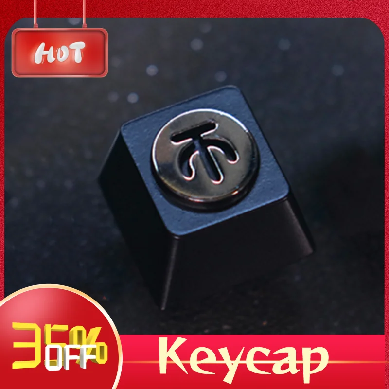 Keystone Keycaps 1 PCS Coin Keycap Zinc Aluminum Alloy Metal Christmas Birthday Gift for Cherry MX axis R4 Height