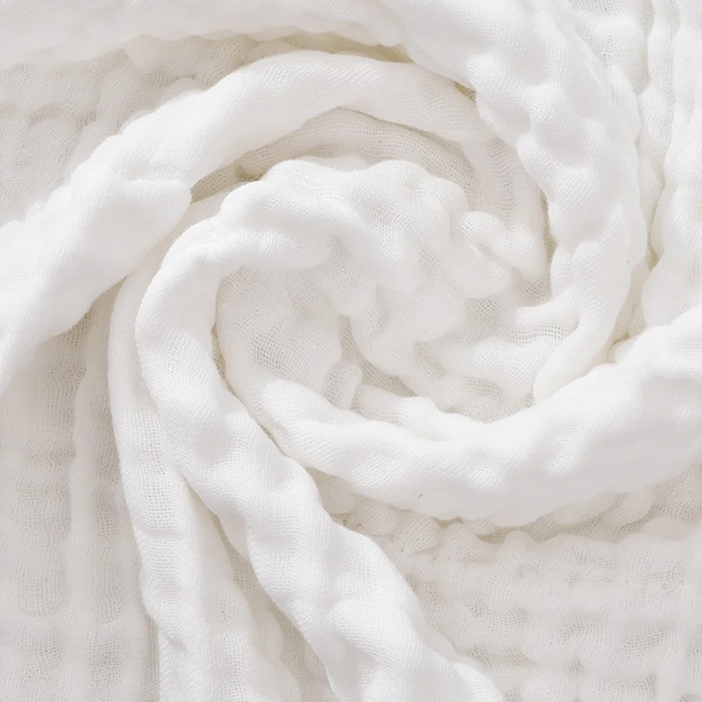 6 قطع من منشفة التمريض، مناشف مربعة، مادة صديقة للبيئة، نفاذية هواء عالية، منديل متعدد الاستخدامات للأطفال الرضع باللون الأبيض والأزرق #3