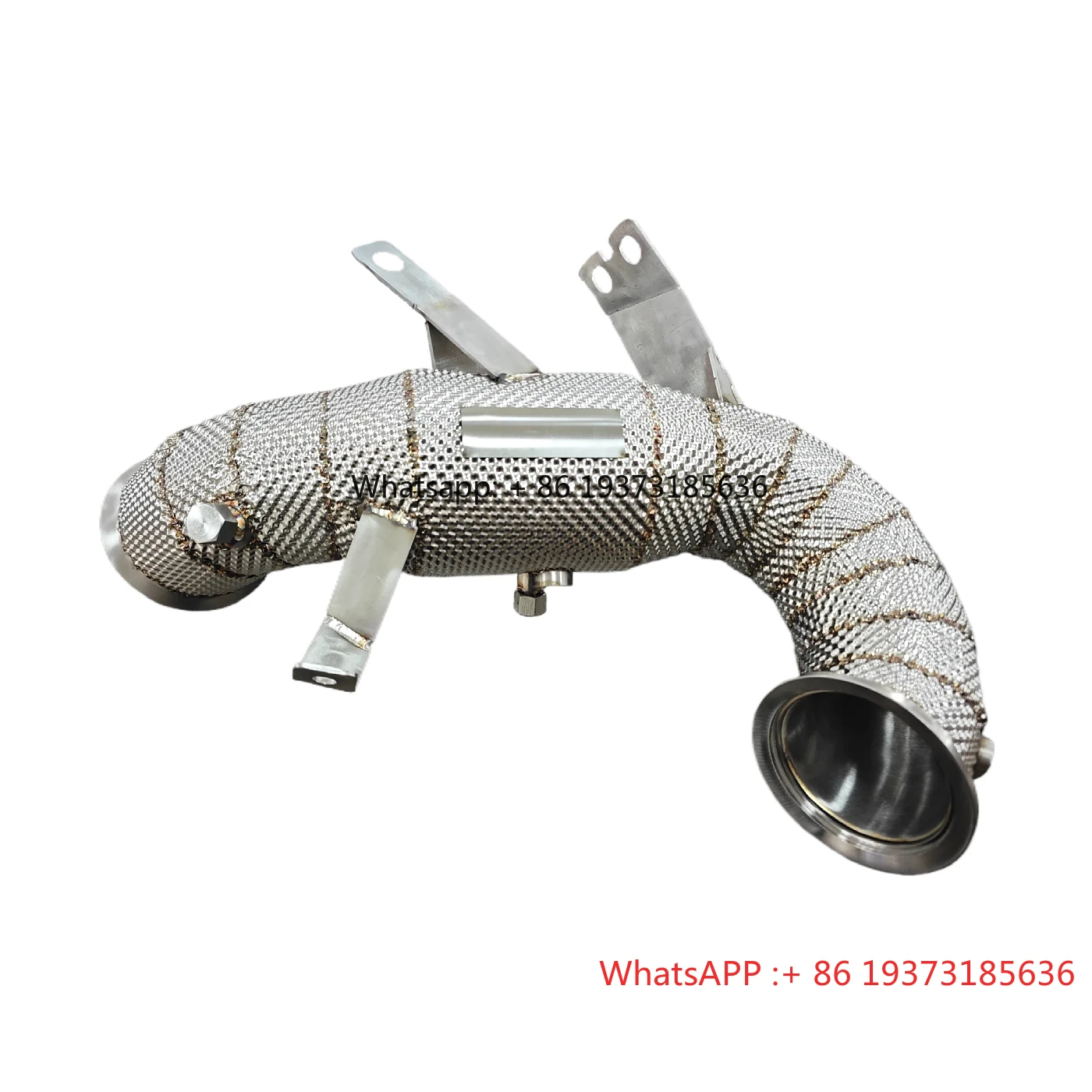 AKS Catted Heatshield Racing Downpipe for Mercedes-Benz A45 A45S AMG W177 M139 2.0T 2019+ Downpipe