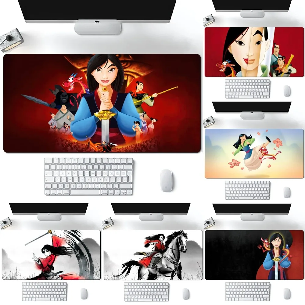 MINISO Disney Cartoon Mulan Mousepad Computer Laptop Gamer Pad PC Gaming Accessories Desk Mats