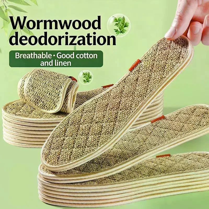 Стельки-из-хлопка-и-льна-с-полынью-предотвращающие-запах-мягкие-с-сильным-потопоглощением-воздухопроницаемостью-и-дезодорирующим-эффектом