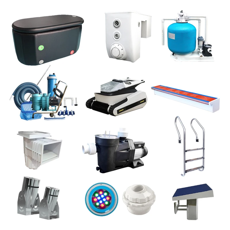 Full Set of Swimming Pool Equipment Filtration and Pool Cleaning Accessories