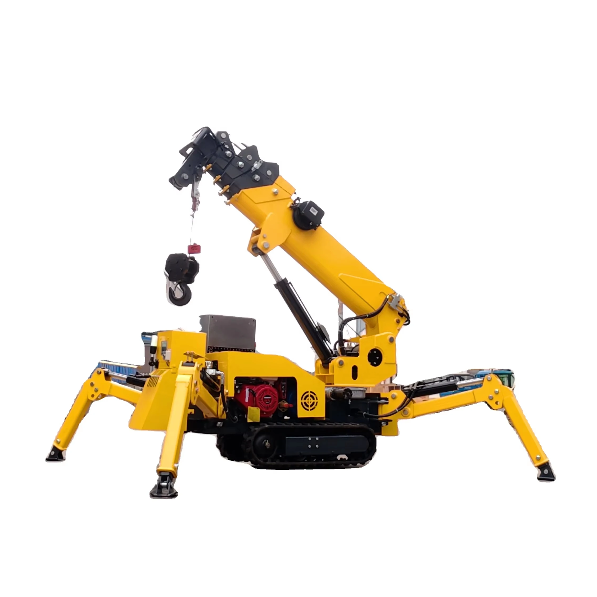 1/Ton2Ton/3Ton/5Ton/6Ton Mini Crawler Spider Crane with Diesel Engine & Fly Jib for High Reach Work