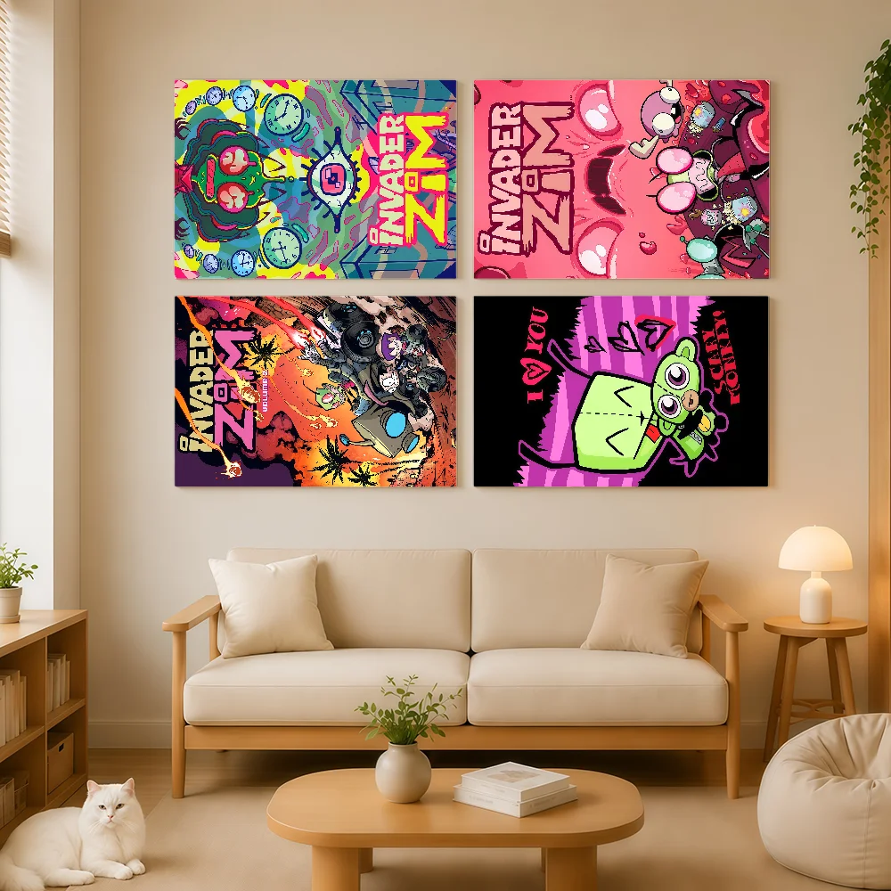 TV Series I-Invader Z-zim flag Durable Outdoor Indoor Patio Festive Decoration Classic Design Pole Wall Room Banner