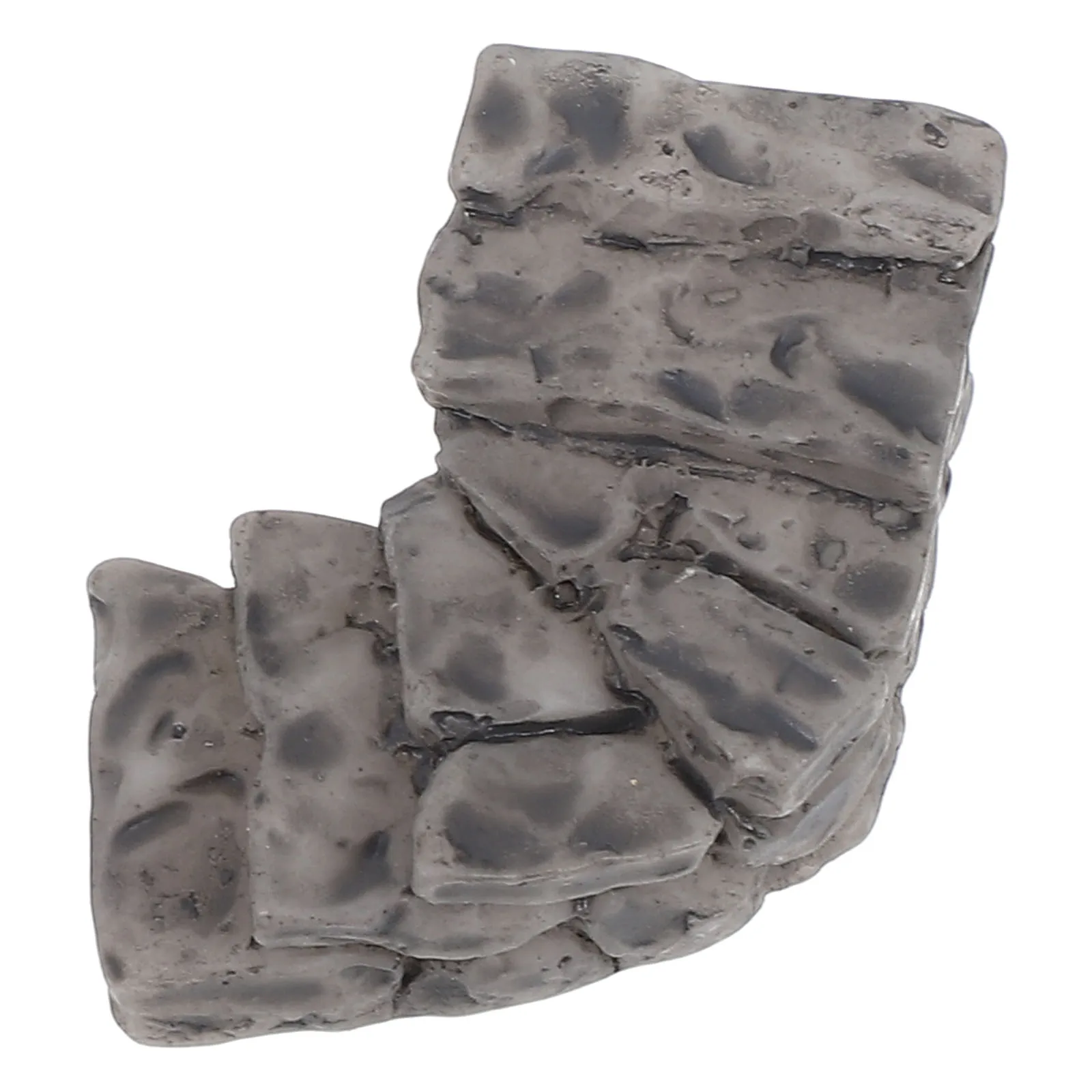 

Miniature Curved Stone Step Garden Ornament For Fairy House Micro Landscape Outdoor Lawn Pond Resin Stairs Decoration Garden