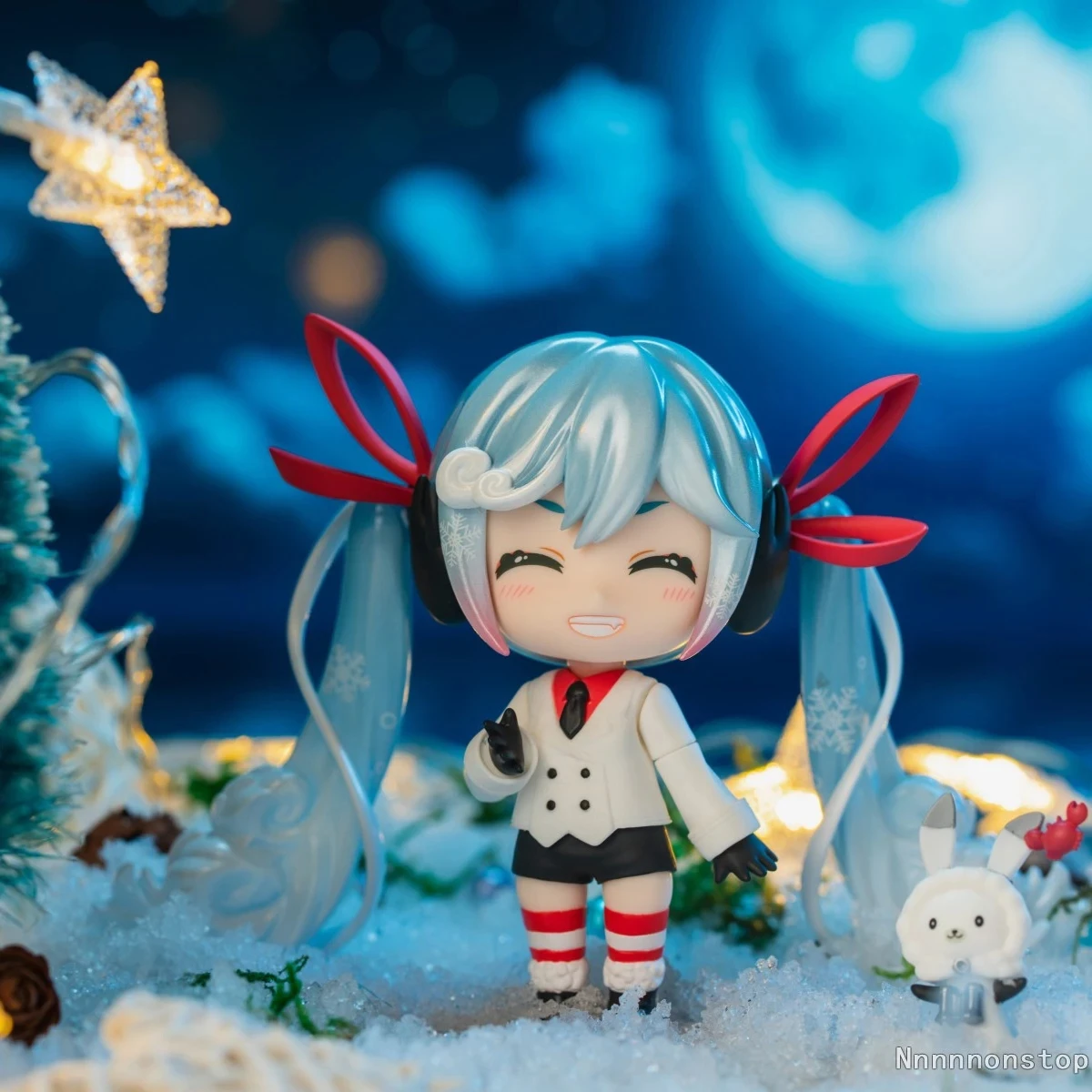 11cm HATSUNE MIKU Anime Figure Snow Mirai Grand Voyage #1800 2022 OB11 PVC Action Figure Doll Collection Model Toys Gift