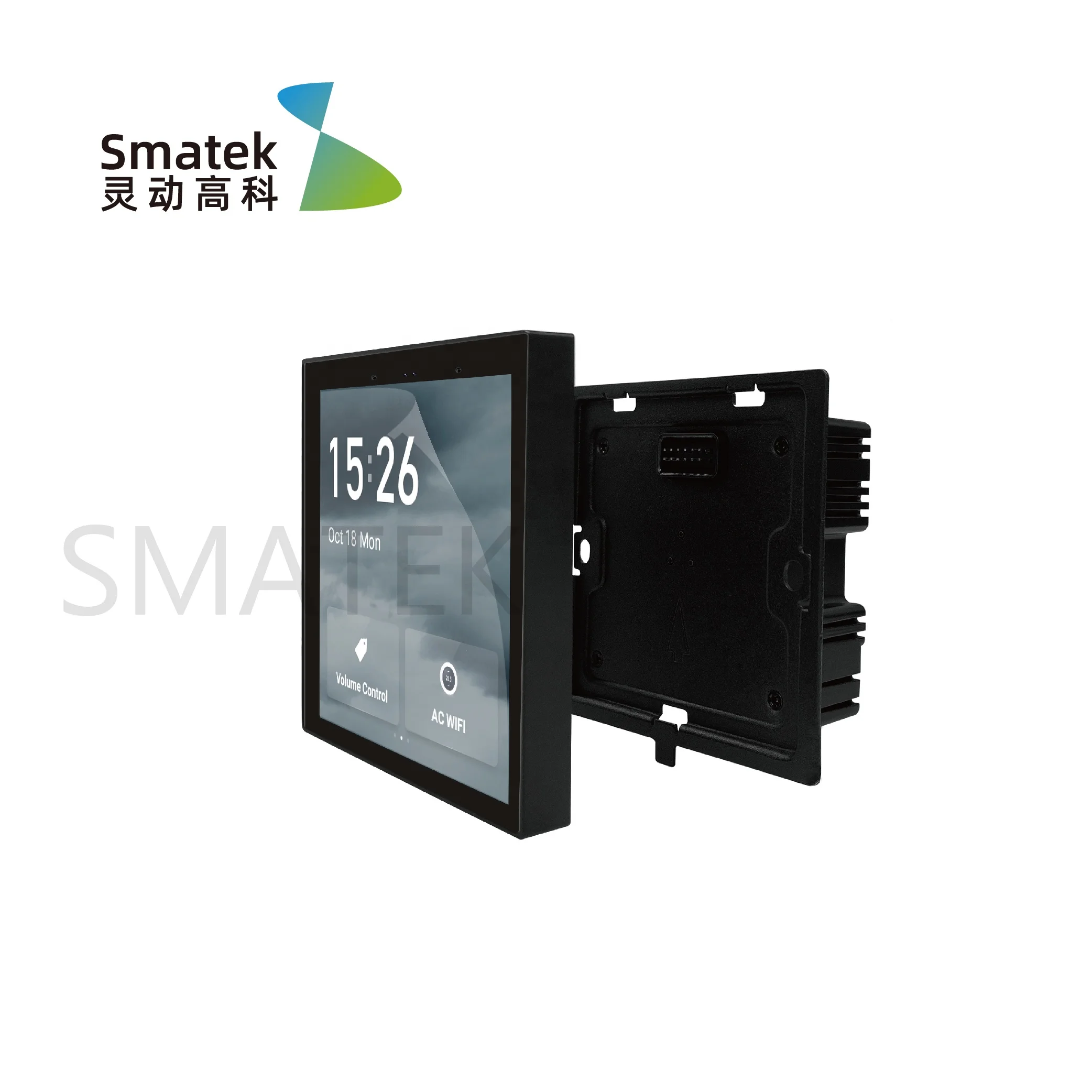 Smatek Wireless or Wired 4\'\' Asian Smart Home Touch Panel Screen Control Switch for Home Automation