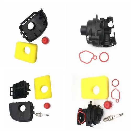 799583 593261 595656 Carburador compatible con Briggs Stratton 300E 450E 500E 550EX 500 125cc 140ccc cubierta de filtro de aire y filtro de aire