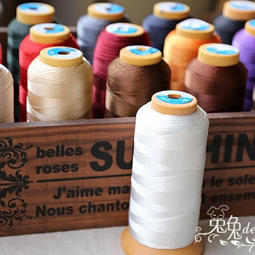 Fil de nylon multicolore 210D6, 600m, ligne denim haute résistance, fil de cuir, fournitures de couture, accessoires de bricolage