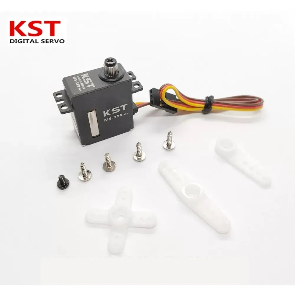 UniFlyOriginal KST MS320 Contactless Position Sensor Hardened Steel Gear Digital CCPM Servo For Goblin 380 450 RC Helicopter & R