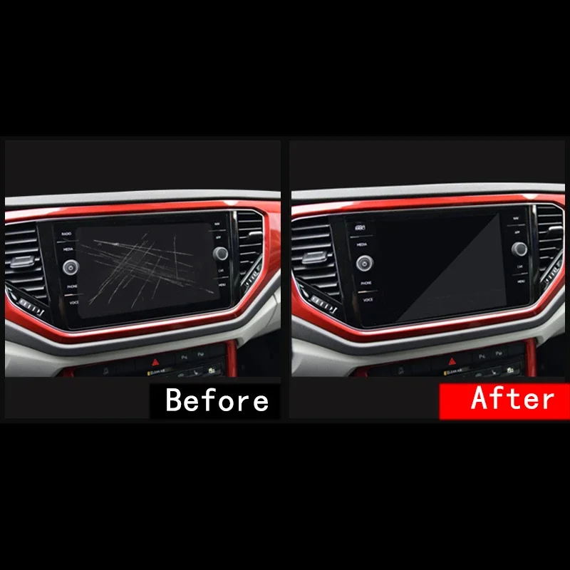 Tempered Glass Screen Protector For Volkswagen VW T-ROC T ROC 2017 2018 2019 2020 TROC Car Navigation LCD Display Film