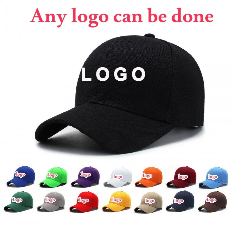 Personalizado Ajustável Unisex Baseball Caps, Hip Hop Trucker Snapback Hat, Pai Hat, DIY Print, Bordado Esportes Chapéus, Mulheres e Homens