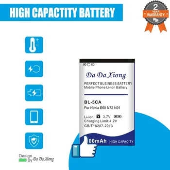 2024 Quality BL 5CA BL-5CA BL5CA 2800mAh Battery For Nokia E50 E60 N70 N71 N72 N91 C2-01 C1-00 2020 2024 3660 6630 6680 6822