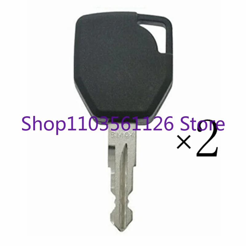 2pcs Ignition Key 81404 For Terex Backhoe 760 820 860 880 970 980